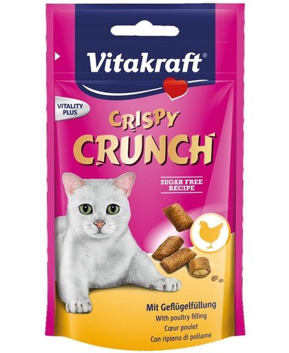 Vitakraft Crispy Crunch Gevogelte - Kat - Snack - 3 x 60 gr
