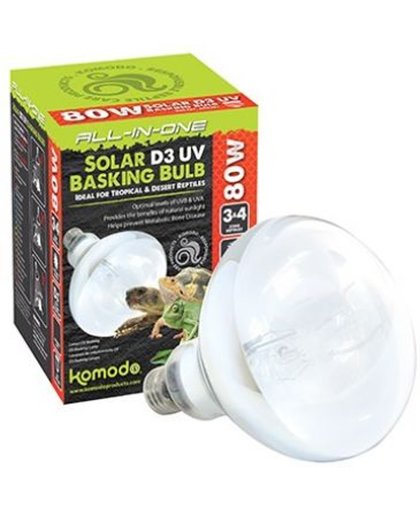 Komodo solar d3 uv basking lamp 80 watt