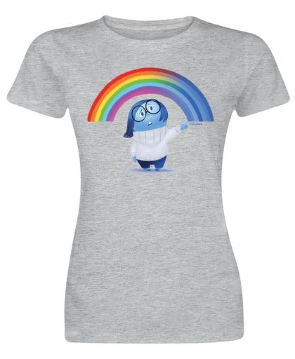 Inside Out Rainbow Girls shirt grijs gemêleerd
