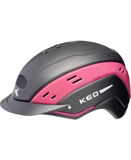 KED Cocon II SM black matt pink helm met hoofdomtrek: 51-55 cm