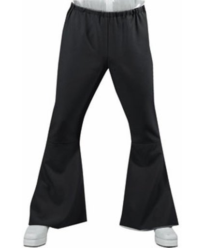 Zwarte Hippie broek met wijde pijpen | Jaren 70 verkleedkleding heren maat XL (58/60)