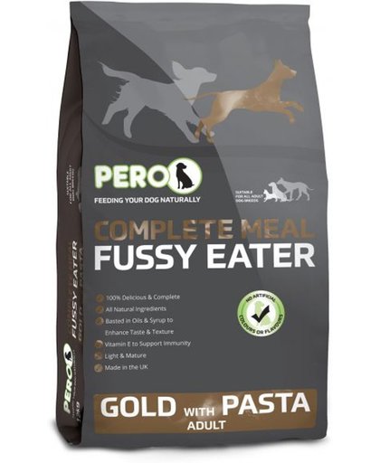 Pero complete maaltijd fussy eater gold with pasta hondenvoer 12 kg