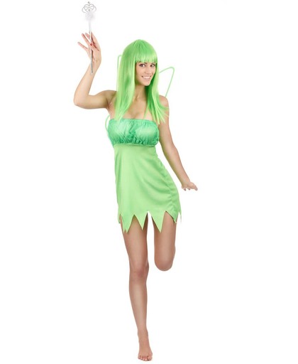 Groene feeën outfit voor vrouwen  - Verkleedkleding - Small