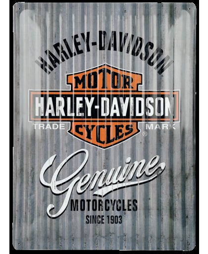 Harley-Davidson Metal Wall - Blechschild Wanddecoratie meerkleurig