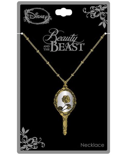 Beauty and the Beast Mirror Necklace Halsketting goudkleurig