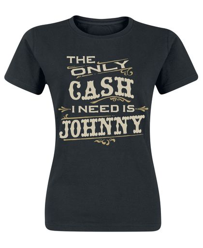 Cash, Johnny The Only Cash Girls shirt zwart