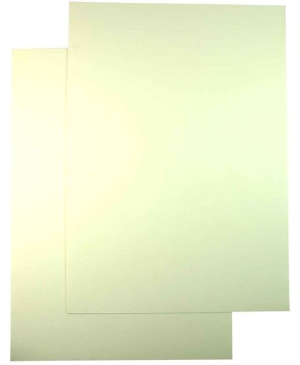 Luxe A5 Karton - Wit met Relief – 14,8 x 21cm – 50 Stuks - voor het maken van o.a. kaarten, scrapbooking en heel veel andere creatieve doeleinden.