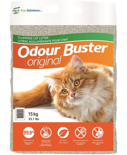 Eco Solutions Odour Buster - Kattenbakkorrels - 2 x 15 kg