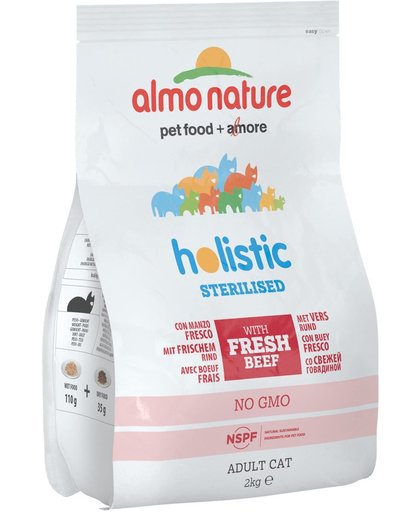 Almo Nature Cat Holistic Sterilised 2 kg Rundvlees&Rijst Sterilised
