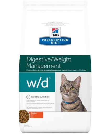 Hill's Prescription Diet W/D - Low Fat Diabetes - Kattenvoer - 5 kg