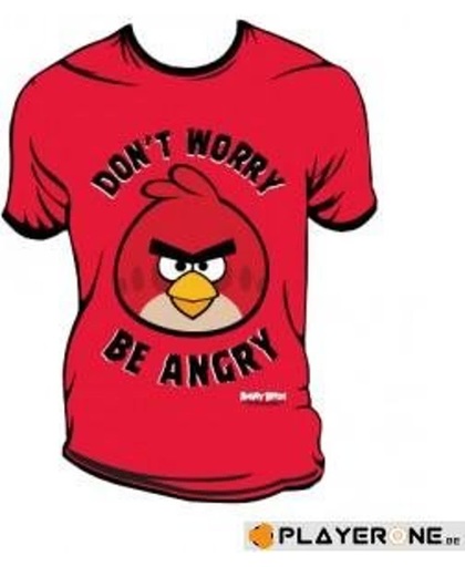 ANGRY BIRDS - T-Shirt Don't Worry Be Angry Red (XL)