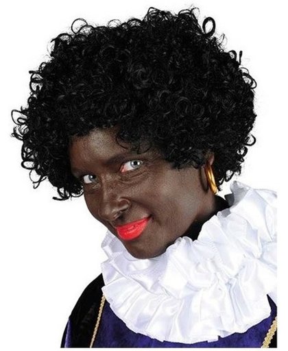 Luxe Zwarte Piet pruik