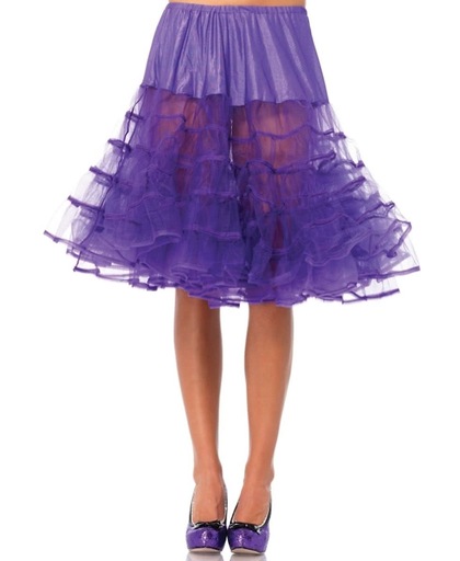 Lange paarse petticoat voor dames