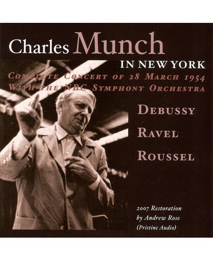 Charles Munch In New York