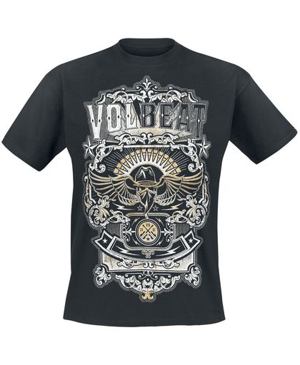 Volbeat Old Letters T-shirt zwart