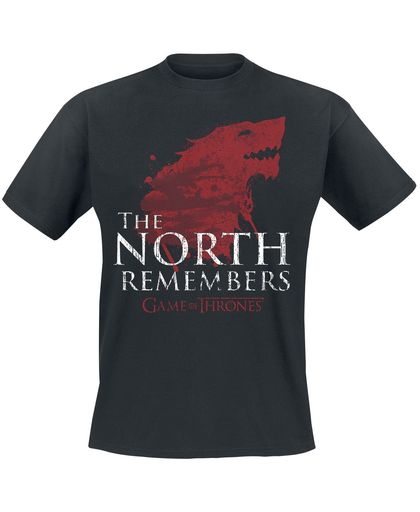 Game of Thrones House Stark - The North Remembers T-shirt zwart