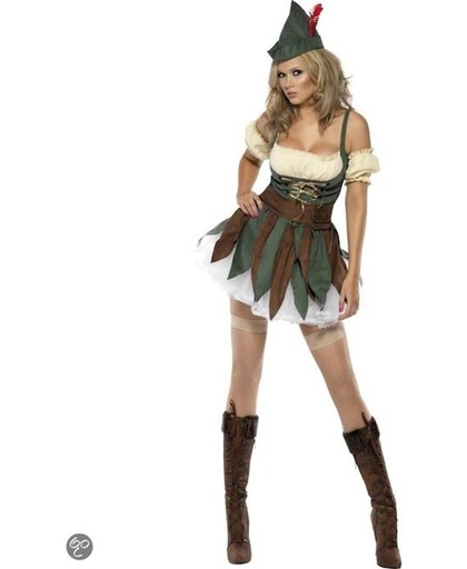 Sexy Robin Hood jurkje | Superheld verkleedkleding dames maat S (36-38)
