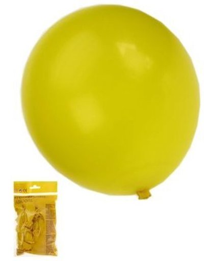 Kwaliteitsballon pastel geel - 50 stuks