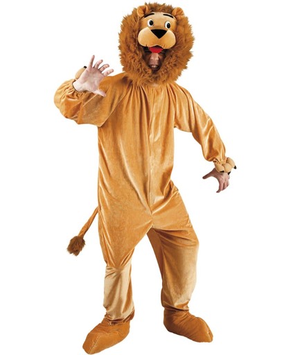 Pluche Leeuw Mascotte - Kostuum - Maat XL