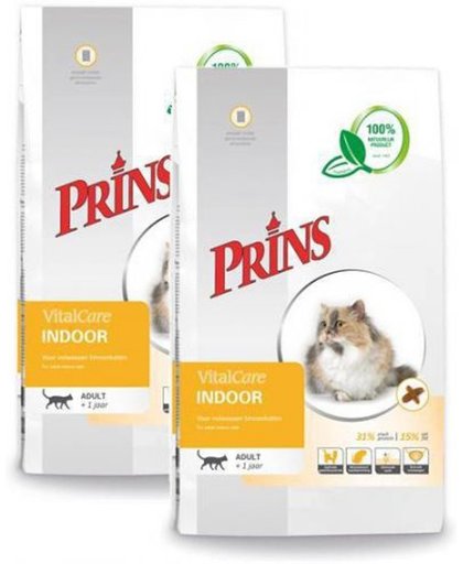 Prins cat vital care indoor kattenvoer 2x 10 kg
