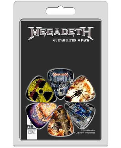 6 pack plectrums Megadeth