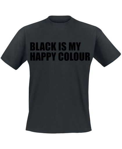 Black Is My Happy Colour T-shirt zwart