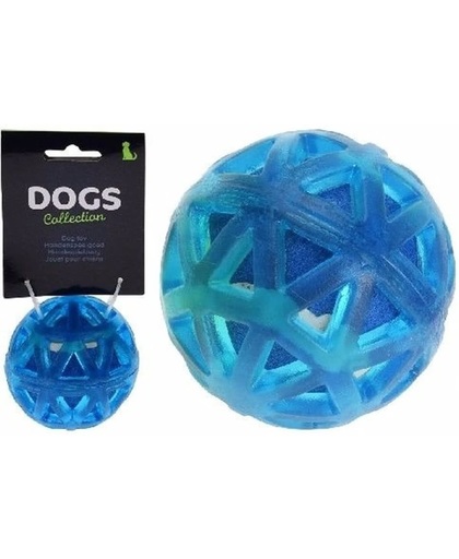 Honden speel tennisbal  Blauw