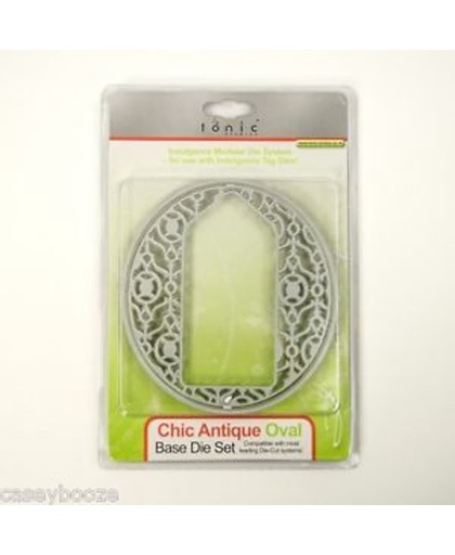 Tonic Studios Indulgence Chic Base Die - Antique Tag Oval. 383E.