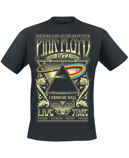 Pink Floyd Dark Side Of The Moon - Live On Stage 1972 T-shirt zwart