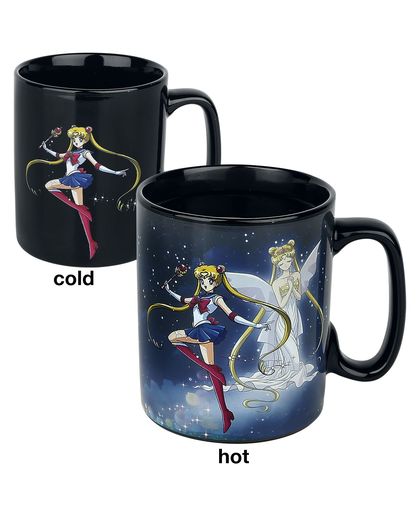 Sailor Moon Sailor & Chibi - Heat Change Mug Mok meerkleurig