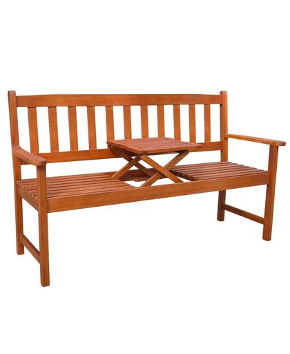 vidaXL Garden Bench with Pop-up Table Acacia Wood