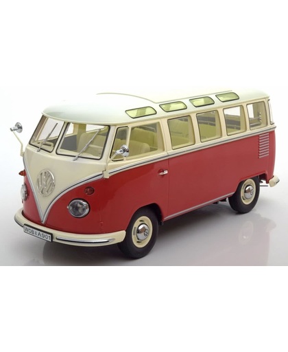 Volkswagen Bulli T1 Samba Bus 1-18 KK Scale Rood / Creme Limited 750 Pieces