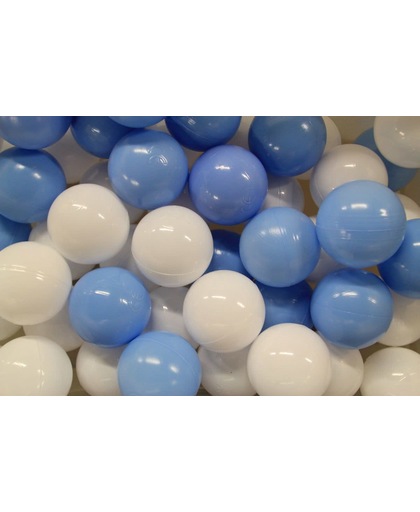 Ballenbakballen voor baby - Jongens blauw/wit -  60mm - 100 stuks - Zwangerschap & geboorte