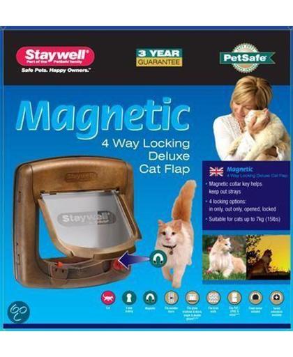 Staywell 420 Kattenluik - Tot 7 kg - Magnetisch Slot - Hout