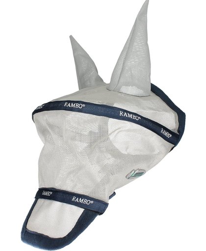 Horseware Vliegenmasker  Rambo Plus - Silver-blue - middel