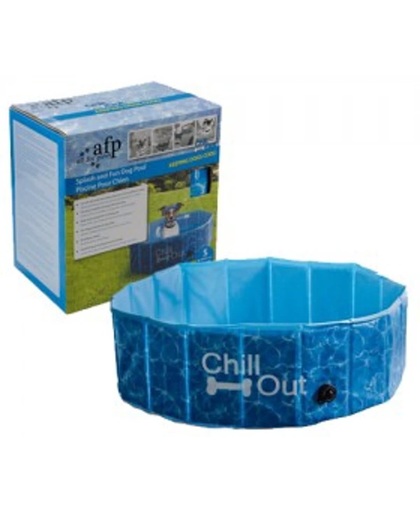 All For Paws Chill Out Hondenzwembad - Blauw - S: 80 x 80 x 25 cm