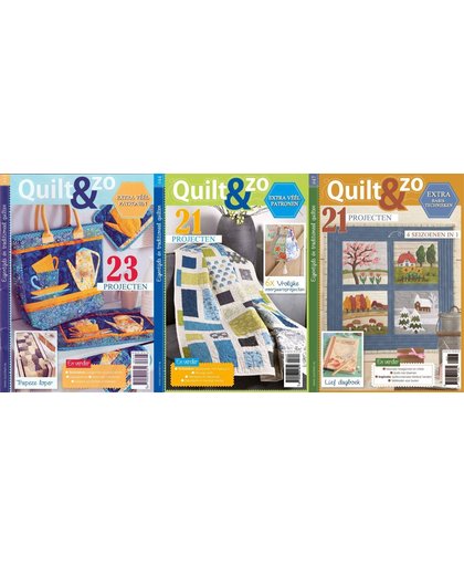 3x verschillende Quilt Magazines