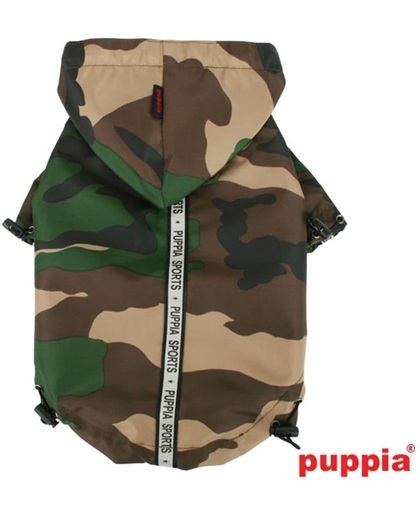 Puppia stoere regenjas Jumper camouflage met capuchon maat XL