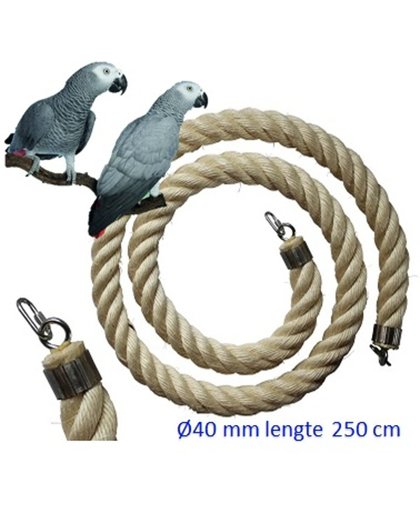 Jungle sisal touw  Ø 40 mm & 250 cm lang (vogel touw )