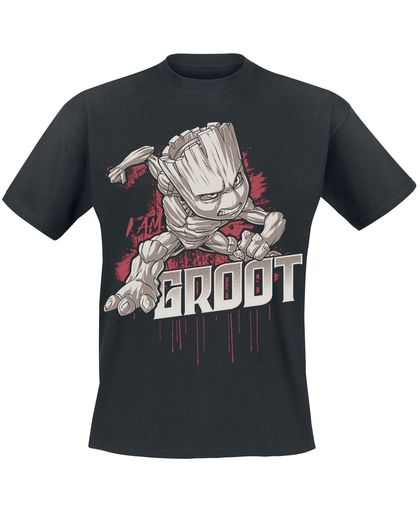 Guardians Of The Galaxy 2 - Groot - Angry T-shirt zwart