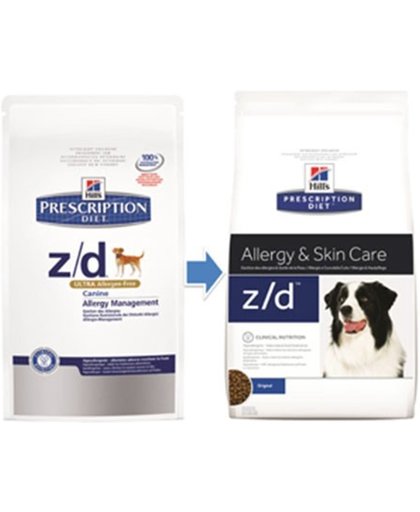 Hill's Prescription Diet Canine Z/D Allergy & Skin Care - Original - Hondenvoer - 10 kg