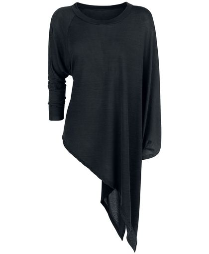 Forplay Knitted Asymmetric Sweater Girls trui zwart
