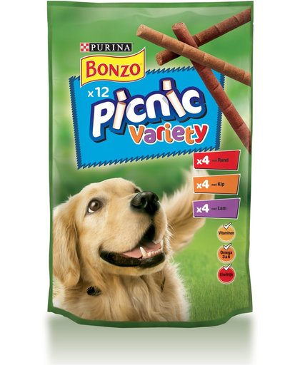 Bonzo Picnic Variety - Hondensnack - 100 gr