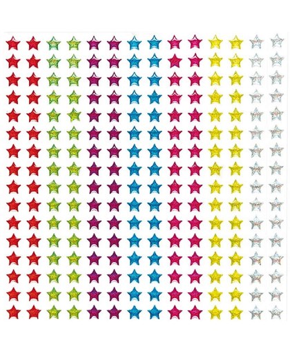 Zelfklevende kristallen sterren stickers met glitter - knutselspullen voor kinderen - scrapbooking verfraaiing om te maken en versieren kaarten decoraties en knutselwerkjes (280 stuks)