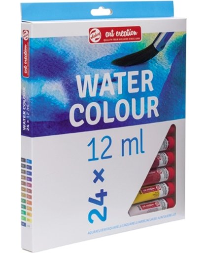 Water Colour set 24 kleuren 12 ml tubes aquarel aquarelverf transparante waterverf