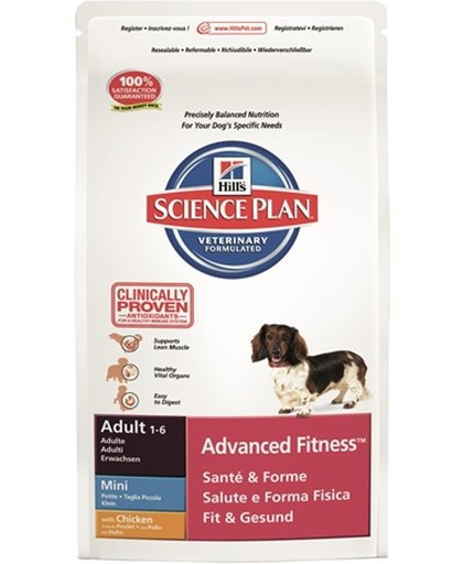 Hill's Science Plan Canine Advanced Fitness - Mini - Adult 1-6 - Kip - Hondenvoer - 7 kg