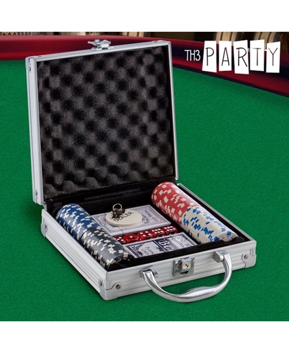 Th3 Party Luxe Pokerset met Koffer (100 fiches)