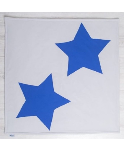 Speelkleed - Speelmat - Speeltapijt - Play Mat - Blue Stars - 110cmx110cm - Handgemaakt