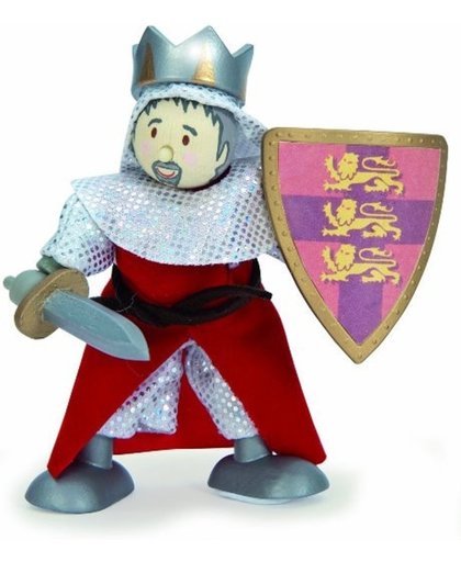 Le Toy Van Poppenhuispoppen Budkins Ridder Richard de Leeuw  - 10 cm