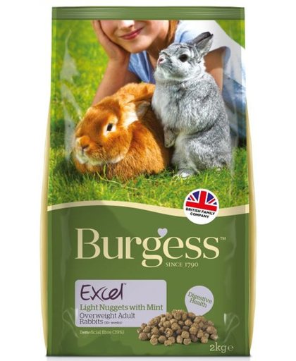 Burgess excel rabbit light konijnenvoer 2 kg